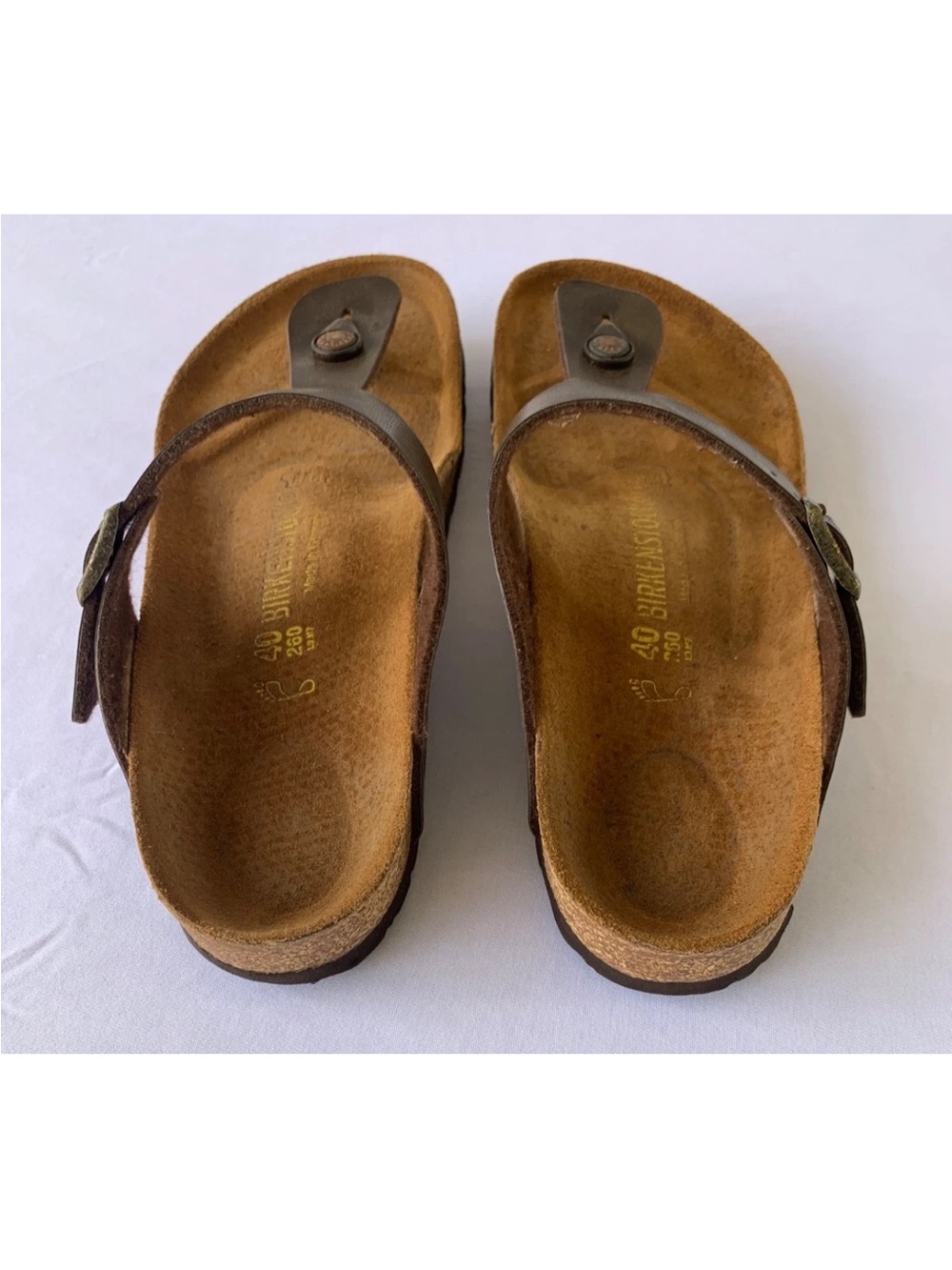 Birkenstock Gizeh Birko-Flor Women's Size 9 Casual Leather Sandals - Picture 4 of 13